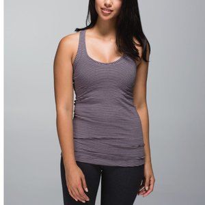 Lululemon Cool Racerback Hyper Stripe Mauvelous Heathered Black 4